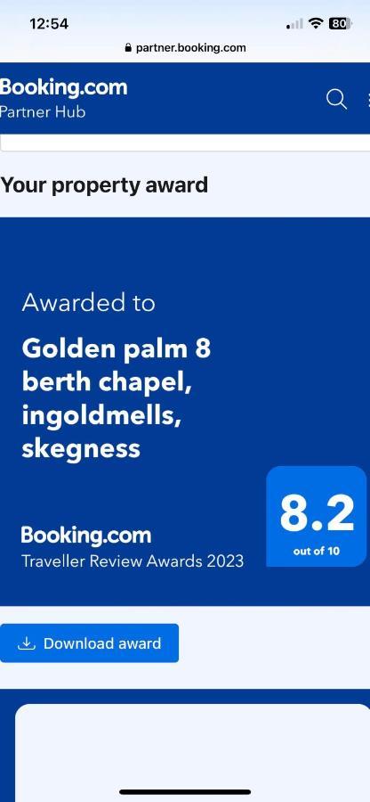 Golden Palm 8 Berth Chapel Saint Leanords, Ingoldmells, Skegness Caravan Bagian luar foto